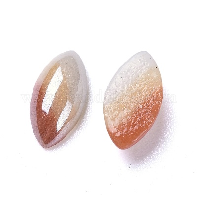 Непрозрачные стеклянные кабошоны GGLA-S038-03C-5x10-1