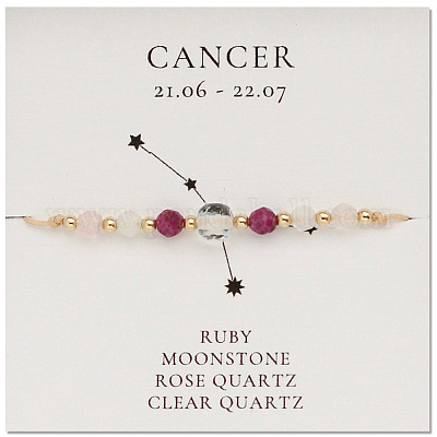 Браслеты из бисера с созвездиями из натуральных драгоценных камней NR2952-4-1