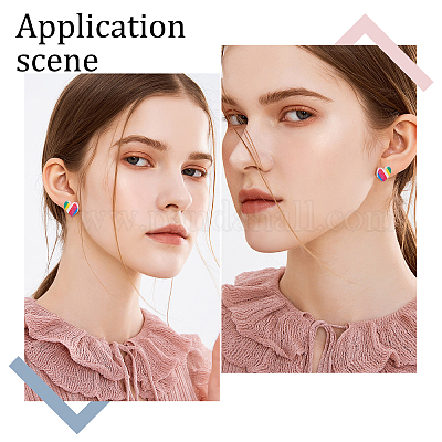 200 шт. фурнитура для сережек-гвоздиков из нержавеющей стали 304 STAS-BBC0001-42-1