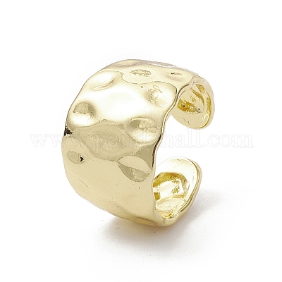 Стойка покрытие латунь открытые манжеты кольца RJEW-K257-33G-1