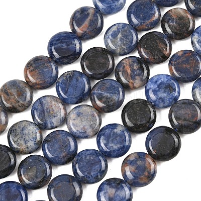 Природный содалит бисер нитей&nbsp;G-L648-B07-15mm-1