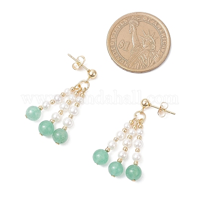 Серьги-гвоздики из нержавеющей стали 304 с камнями разных цветов EJEW-TA00740-1