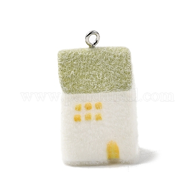 Подвески из непрозрачной смолы RESI-F062-02F-1