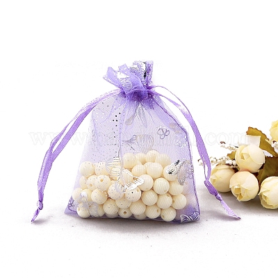 Сумки из органзы с серебряным тиснением и бабочкой PW-WG84661-28-1