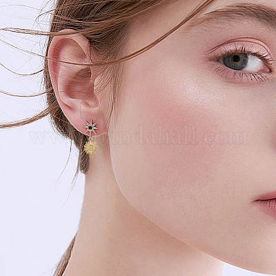 12 шт. 2-цветное ионное покрытие (IP) из нержавеющей стали 304 STAS-DC0014-22-1