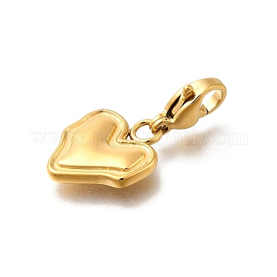 Подвесные украшения из нержавеющей стали 304 в форме сердца STAS-R159-41G-01-1