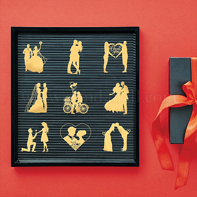 Никелевые декоративные наклейки DIY-WH0450-107-1