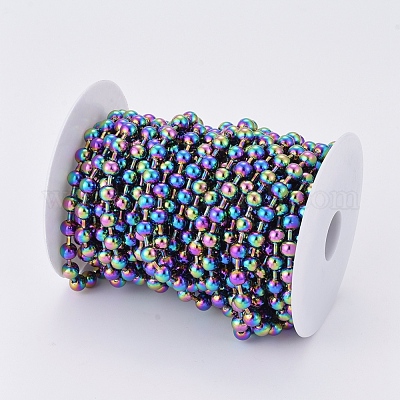 Шариковые цепи из нержавеющей стали 304 с вакуумным покрытием pvd CHS-F009-01I-M-1