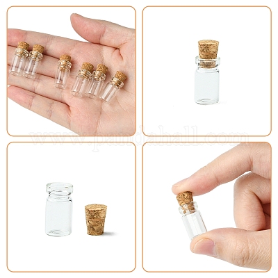 18 шт. стеклянная банка стеклянная бутылка контейнеры для бисера CON-FS0001-16-1