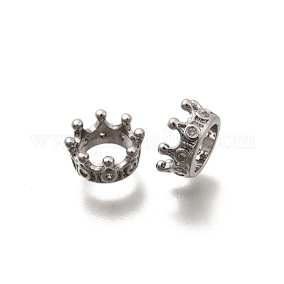 Латунь микропаве прозрачный кубический цирконий европейский бисер KK-Z126-25P-1