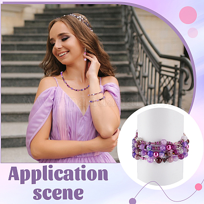 Наборы фурнитуры из имитирующего австрийский хрусталь биконуса и смешанных стеклянных бусин GLAA-GA0002-33-1