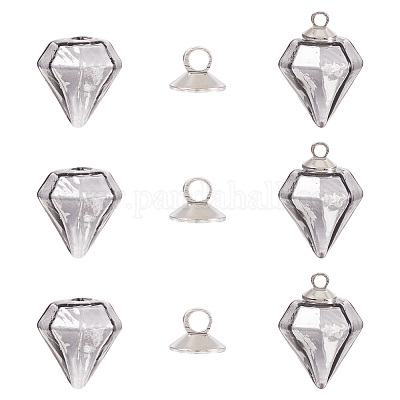 5 шт. бутылок из выдувного стекла ручной работы GLAA-TA0012-33B-1