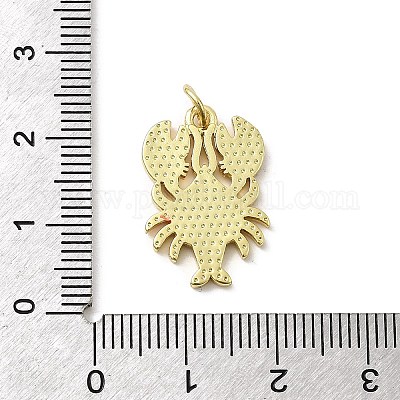 Латунь эмаль подвески KK-P338-03D-G-1