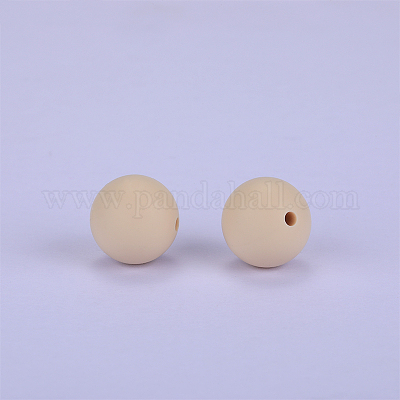 Круглые силиконовые фокусные бусины SI-JX0046A-88-1