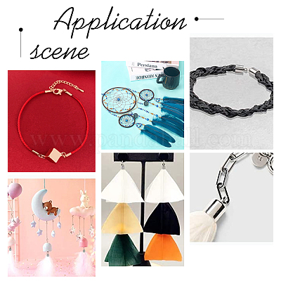 300 шт. наконечники для шнура из нержавеющей стали 304 STAS-DC0004-45-1