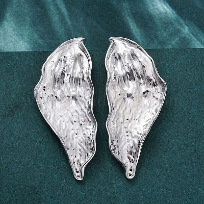 Латунь серьги EJEW-Q015-19P-1