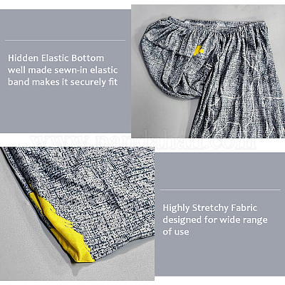 Чехол для стула из полиэстера и эластичного материала AJEW-WH20816-019B-1