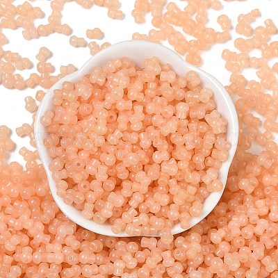 Стеклянные бусины прозрачных цветов SEED-R001-01G-1