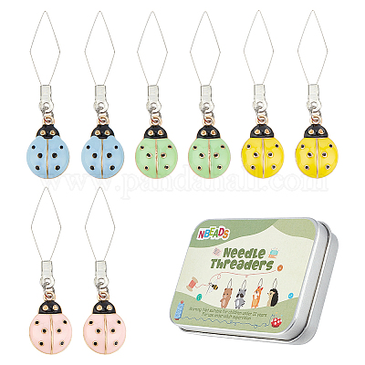 8 шт. 4-цветный нитяной нитевдеватель из нержавеющей стали 304 DIY-AB00055-1