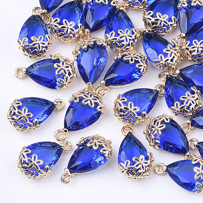 Прозрачные стеклянные подвески X-GLAA-T007-05B-1