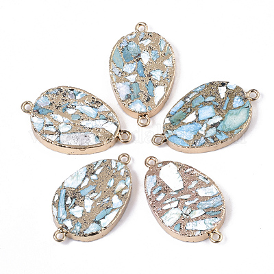 Соединители из синтетической имперской яшмы G-R457-13G-1