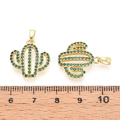 Латунные микро проложить кубического циркония подвески KK-N257-71G-1