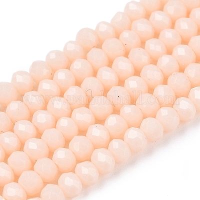 Непрозрачный сплошной цвет имитация нефрита стеклянные бусины пряди EGLA-A044-P2mm-D05-1