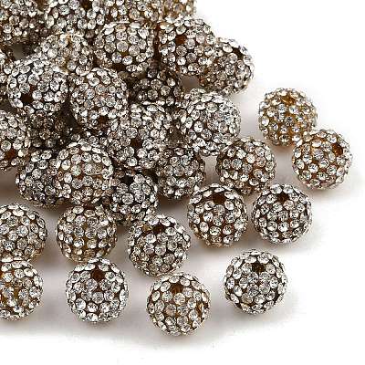 Бусины со стразами из смолы RB-A025-10mm-A37-1