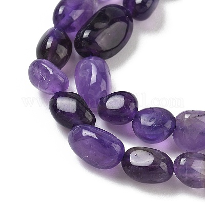 Natürlichen Amethyst Perlenstränge&nbsp;G-J280-08-1