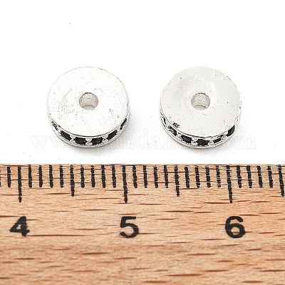 Латунные микро проложить кубического циркония бусы KK-R216-15S-01-1