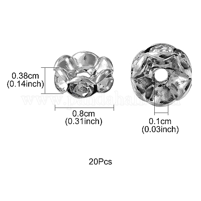 Латунные бусины разделители для поставки стразов RB-YW0001-05D-01P-1