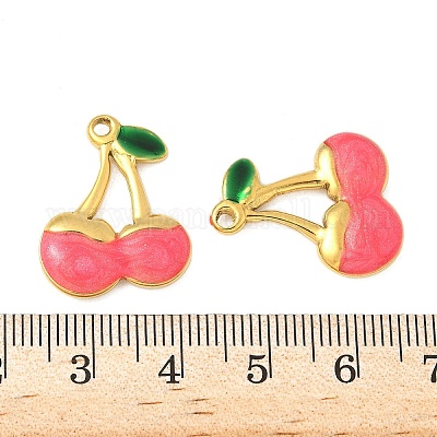 Подвески из нержавеющей стали 304 с эмалью STAS-V015-48G-B-1