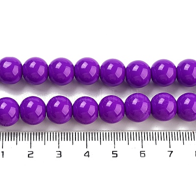 Окрашенные стеклянные бусины  DGLA-S071-10mm-52-1