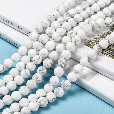 Природные Говлит бисер нитей G-D696-8mm-1