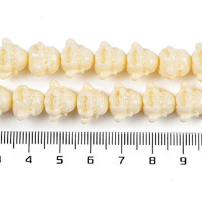 Нити резных бусин из синтетического коралла CORA-C003-11B-1