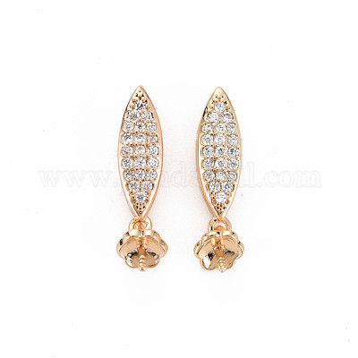 Латунная микропаве из прозрачного кубического циркония KK-S364-062-1