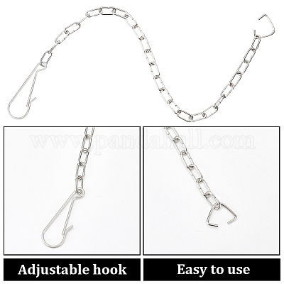 6 шт. 2 стиля 304 нержавеющая сталь цепочка для туалетного демпфера FIND-CN0001-90-1