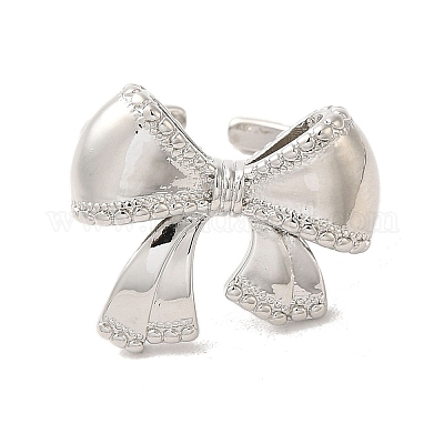 Латунные открытые кольца RJEW-R141-03-P-1