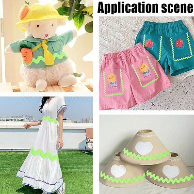 Лента из полиэстерового волнистого кружева&nbsp;OCOR-GF0004-36A-10-1