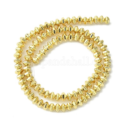 Гальванические нити из синтетических немагнитных гематитовых бусин G-H020-G01-02-1