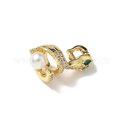 Застежки-бабочки из латуни с микропаве из кубического циркония KK-I276-50G-1