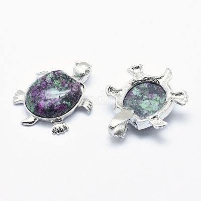 Натуральный рубин в zoisite pendant&nbsp;G-G759-B05-1