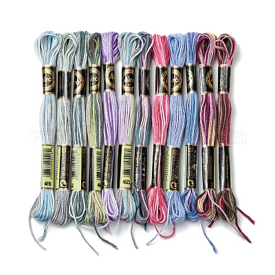 6-слойная полиэфирная нить для вышивания&nbsp;OCOR-FZ0001-01H-1