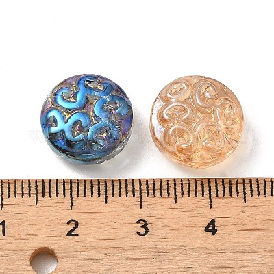 Гальваническим стеклянные бусины EGLA-H002-B-M-1