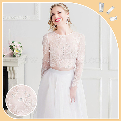 180 шт. 6 стильных стеклянных кабошона со стразами GLAA-FG0001-13-1