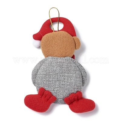 Рождественские украшения из полиэстера с подвесками из смолы FIND-D030-01C-1