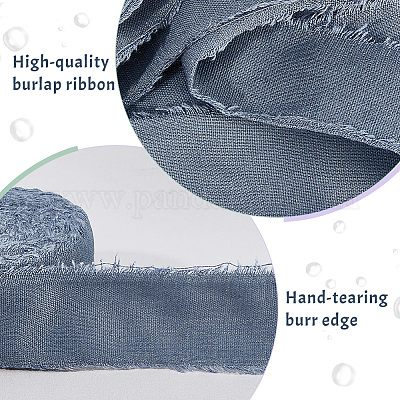 10 ярд потрепанной ленты из мешковины&nbsp;OCOR-WH0093-09A-1