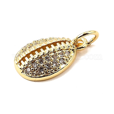 Покрытие стойки латунь микропаве прозрачные кубические циркониевые подвески ZIRC-I057-01G-01-1