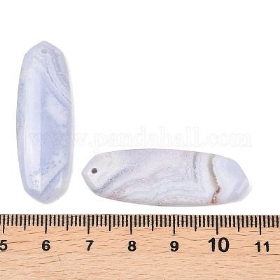 Натуральный голубой агат шнурка подвески&nbsp;G-K381-17B-1