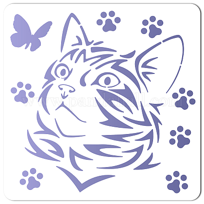 Shop GORGECRAFT Large Cat Stencils 12x12 Inch Reusable Animal Stencil Template Signs Home Wall Decor for Painting on Wood Wall Scrapbook Card Floor Canvas and Tile Drawing for Jewelry Making - PandaHall Shop GORGECRAFT Large Cat Stencils 12x12 Inch Reusable Animal Stencil Template Signs Home Wall Decor for Painting on Wood Wall Scrapbook Card Floor Canvas and Tile Drawing for Jewelry Making - PandaHall